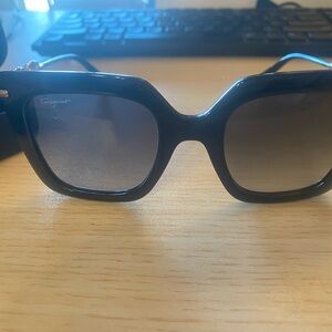 Salvatore Ferragamo Black Sunglasses